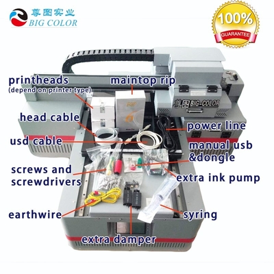 Automatische A3 DTG-flessenprinter UV-flatbedprinter met 2 PCS TX800-printerkop