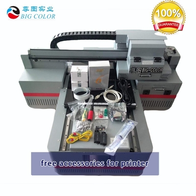 4060 A2 Kleine UV-flessenprinter met draaibank en platbedrol inkjetprinter