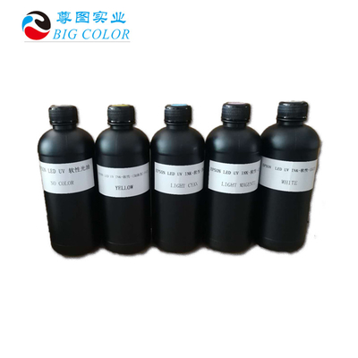 0.5L/1 Fles Verpakkingsvolume LED Curable Soft UV Ink voor TX800 DX5 4720 6 maanden houdbaarheid
