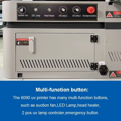 Spot White Lack Kleurenprinter Meerkleurige kaartprinter voor souvenirs 6090 LED UV lamp